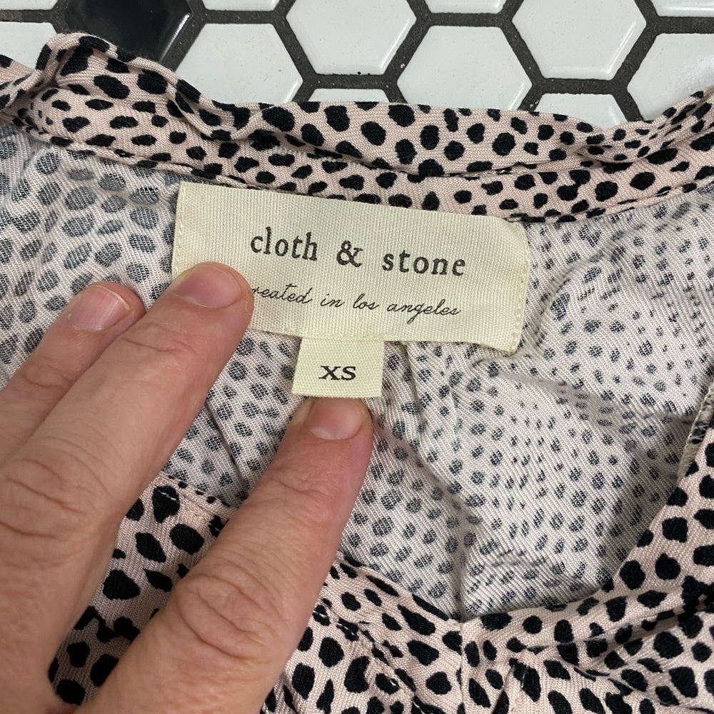 Cloth & stone hi low t shirt size XS - Picture 3 of 4